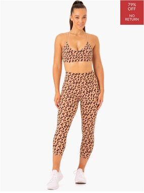 🐆Ryderwear Leopard Print Leggings | High-Waist Cropped
